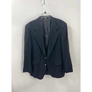 Vintage, black, camel hair, unisex blazer L/XL